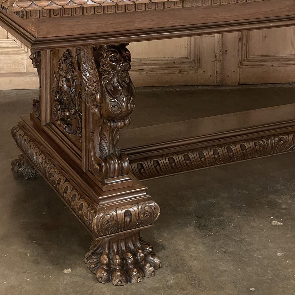 Antique Italian Renaissance Walnut Desk ~ Table 11
