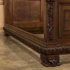 Antique Italian Renaissance Walnut Queen Bed