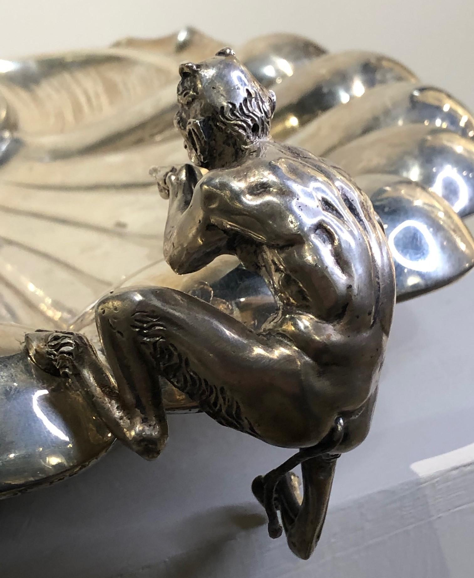 Antiker italienischer Rokoko 800°-Silber Skulpturenaufsatz, ca. 1880er Jahre im Angebot 2