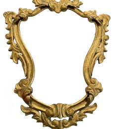 Antique Italian Rococo Giltwood and Plaster Frame