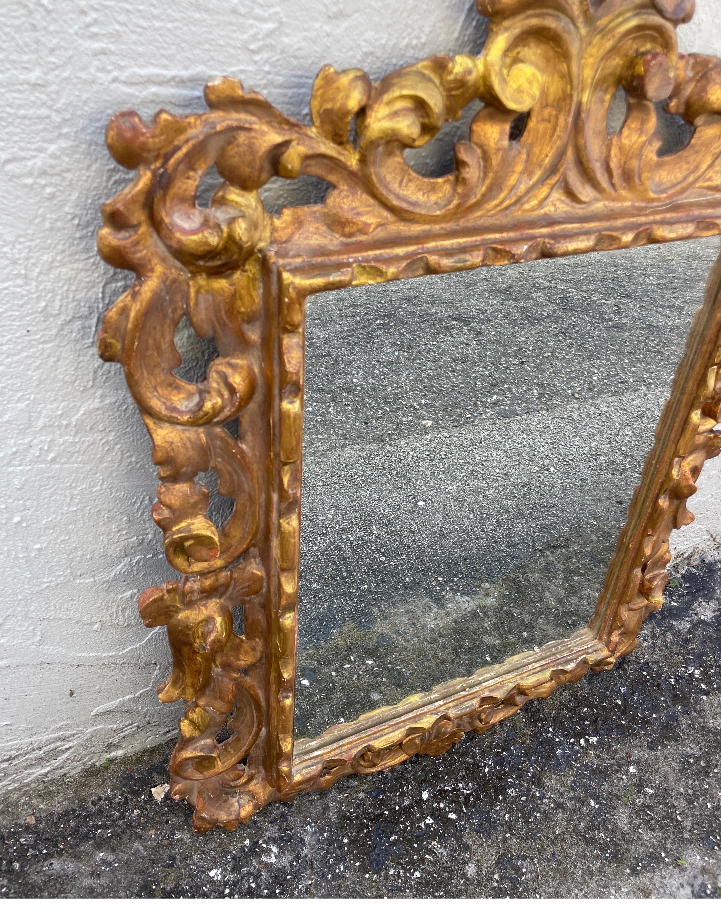 Antique Italian Rococo Mirror For Sale 1
