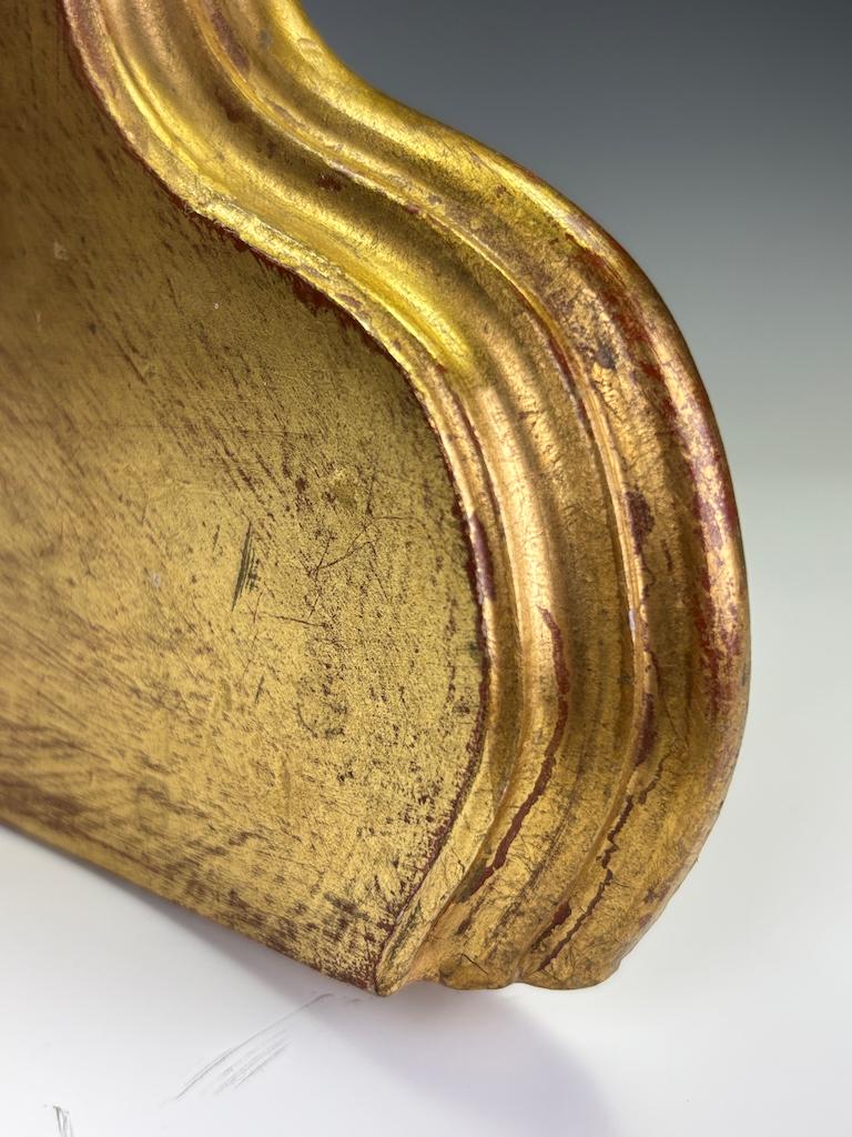 Antica mensola da parete in legno dorato in stile Rococò Revival italiano in vendita 14