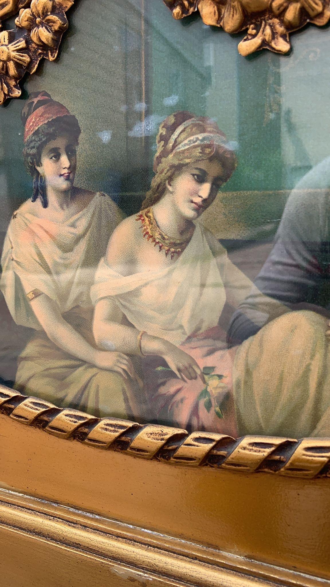Antiker italienischer Aufbewahrungsschrank im Rokoko-Stil, bemalt, vergoldet und Onyx  (Handgeschnitzt) im Angebot