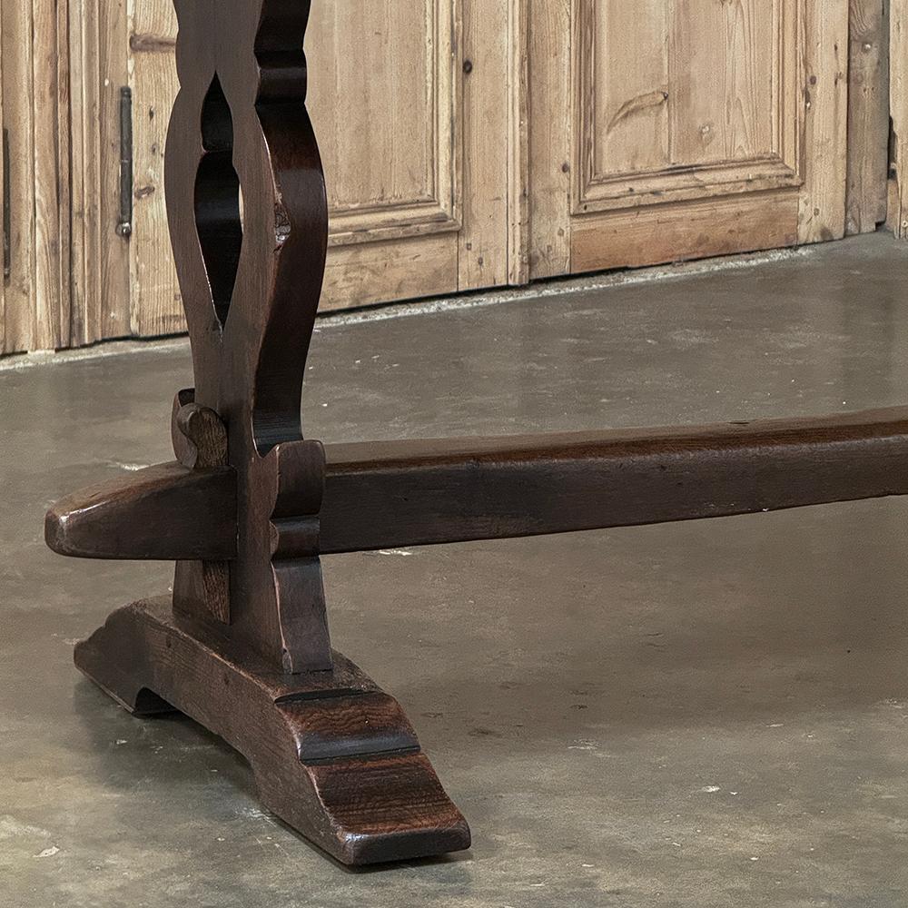 Antiker italienischer Trestle-Tisch im rustikalen Stil im Angebot 2