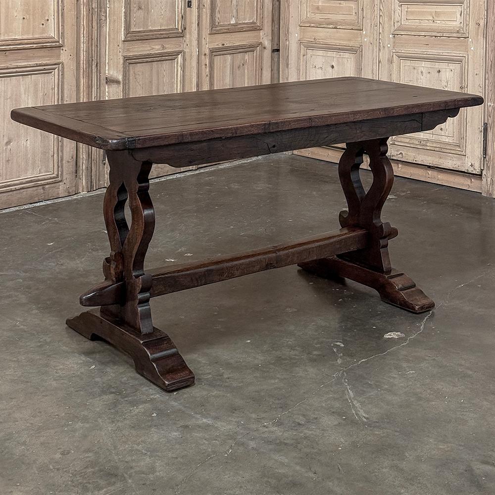 Antique Italian Rustic Style Trestle Table For Sale 8