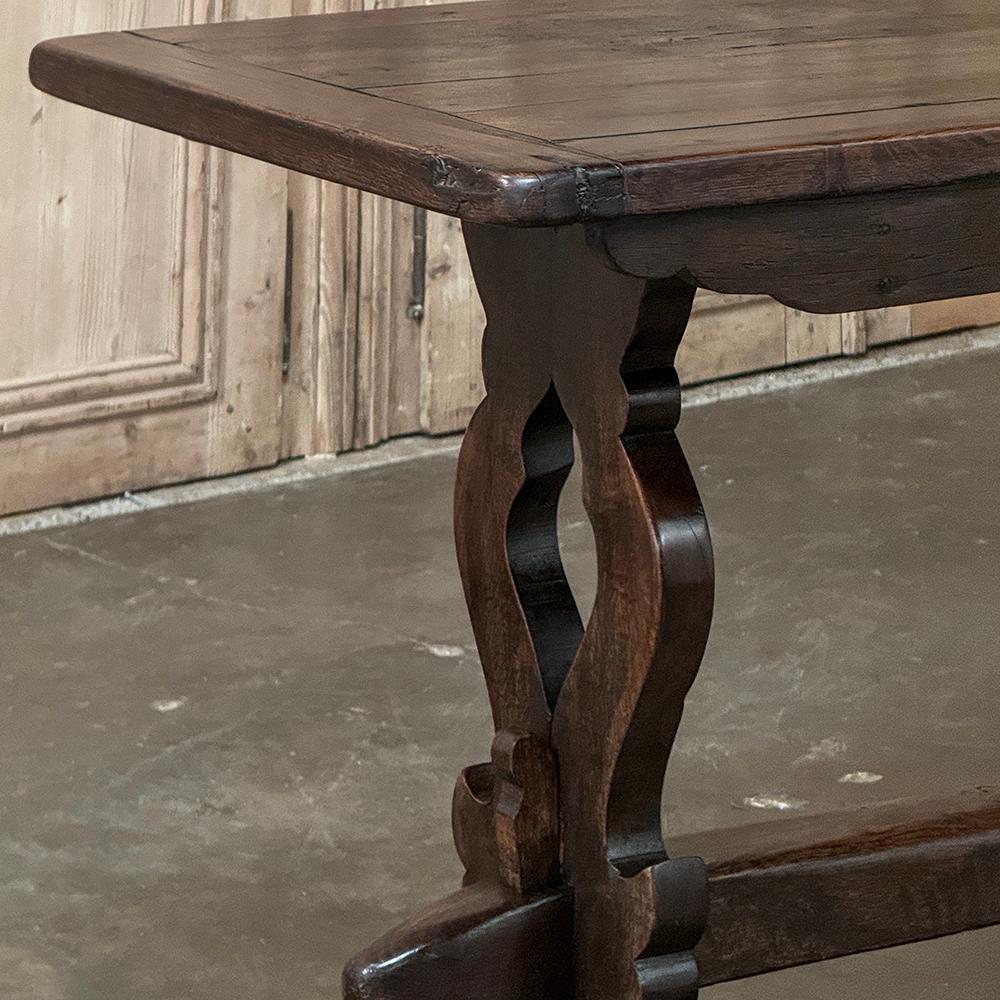 Antique Italian Rustic Style Trestle Table For Sale 9