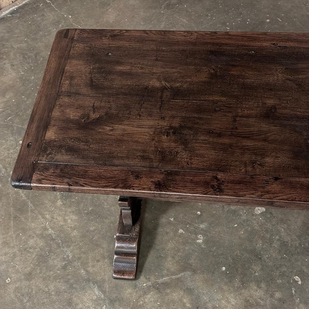 Antiker italienischer Trestle-Tisch im rustikalen Stil im Zustand „Gut“ im Angebot in Dallas, TX