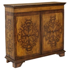 Antique Italian Sacristy Cabinet Vestment Chest Credence Cupboard Early 18thc