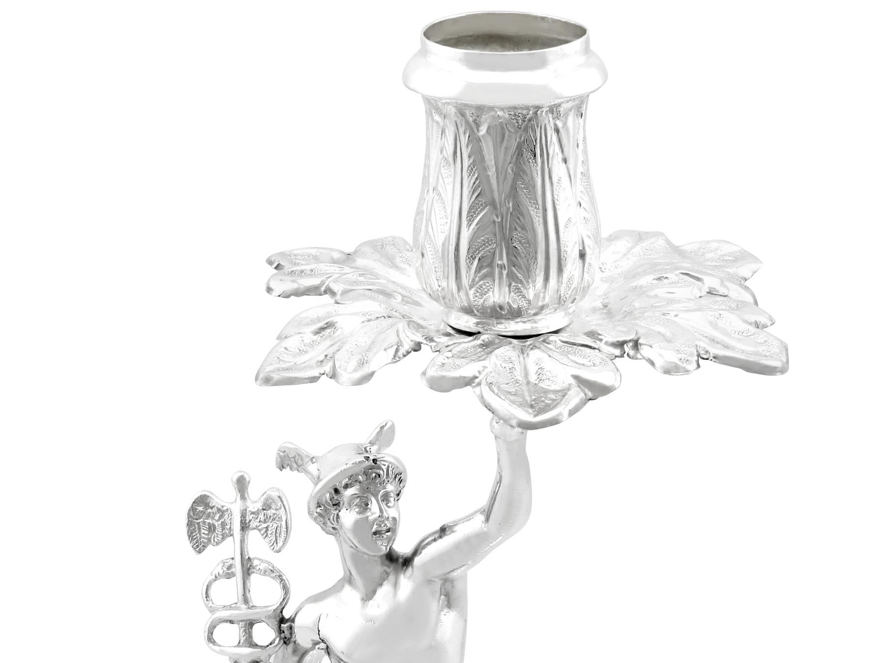 Antichi candelabri italiani in argento, circa 1750 in vendita 1