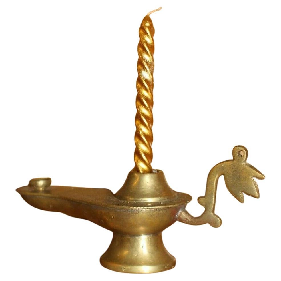 Two Jugendstil Piano Candle Holder Solid Bronze at 1stDibs