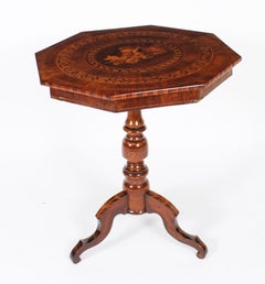 Antique Italian Sorrento Occasional Table 19th Century