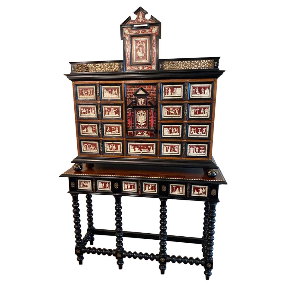 Antique Italian Specimen / Curiosity Cabinet For Sale