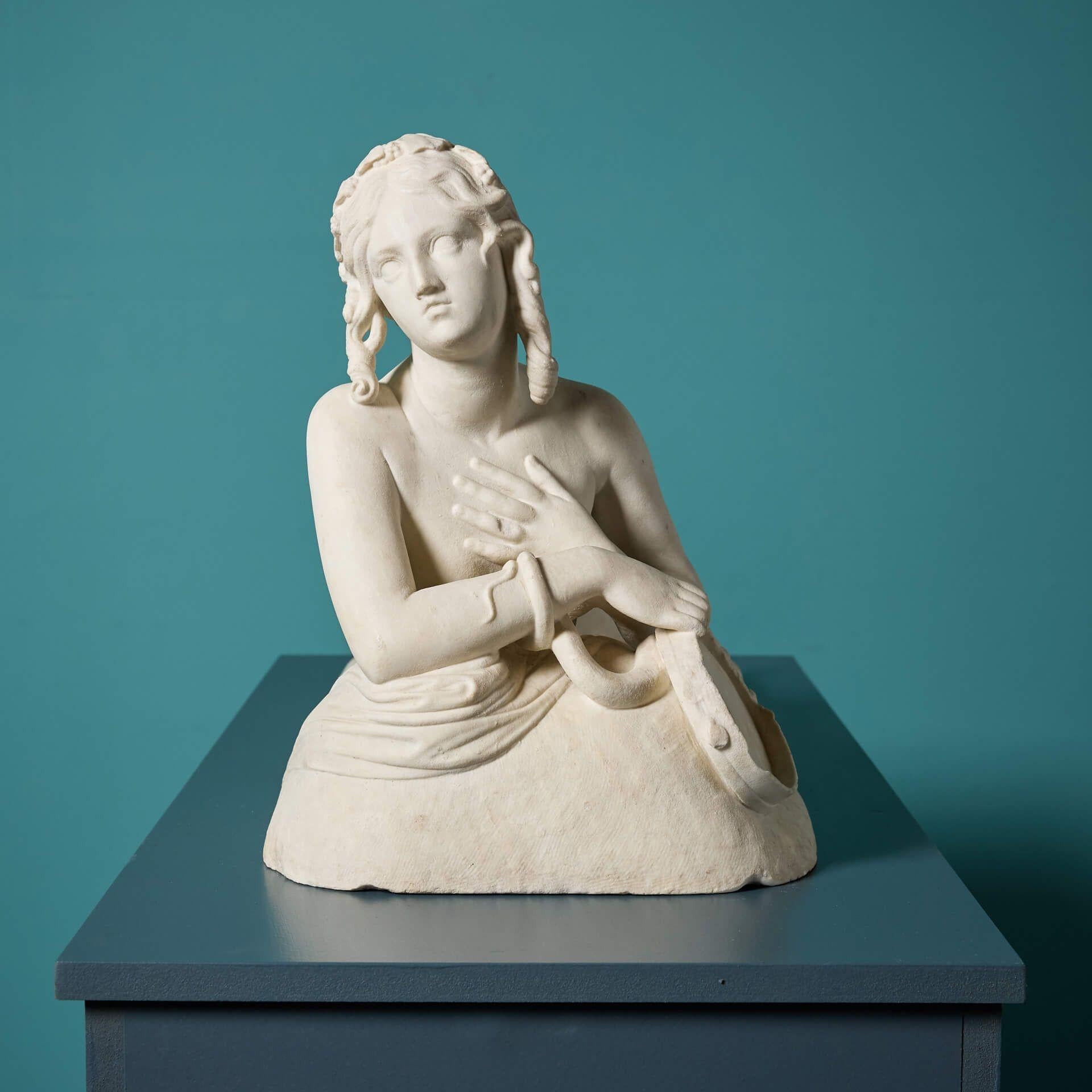 Antico Statuario Italiano Scultura in marmo di Dirce dopo Lorenzo Bartolini In condizioni discrete in vendita a Wormelow, Herefordshire