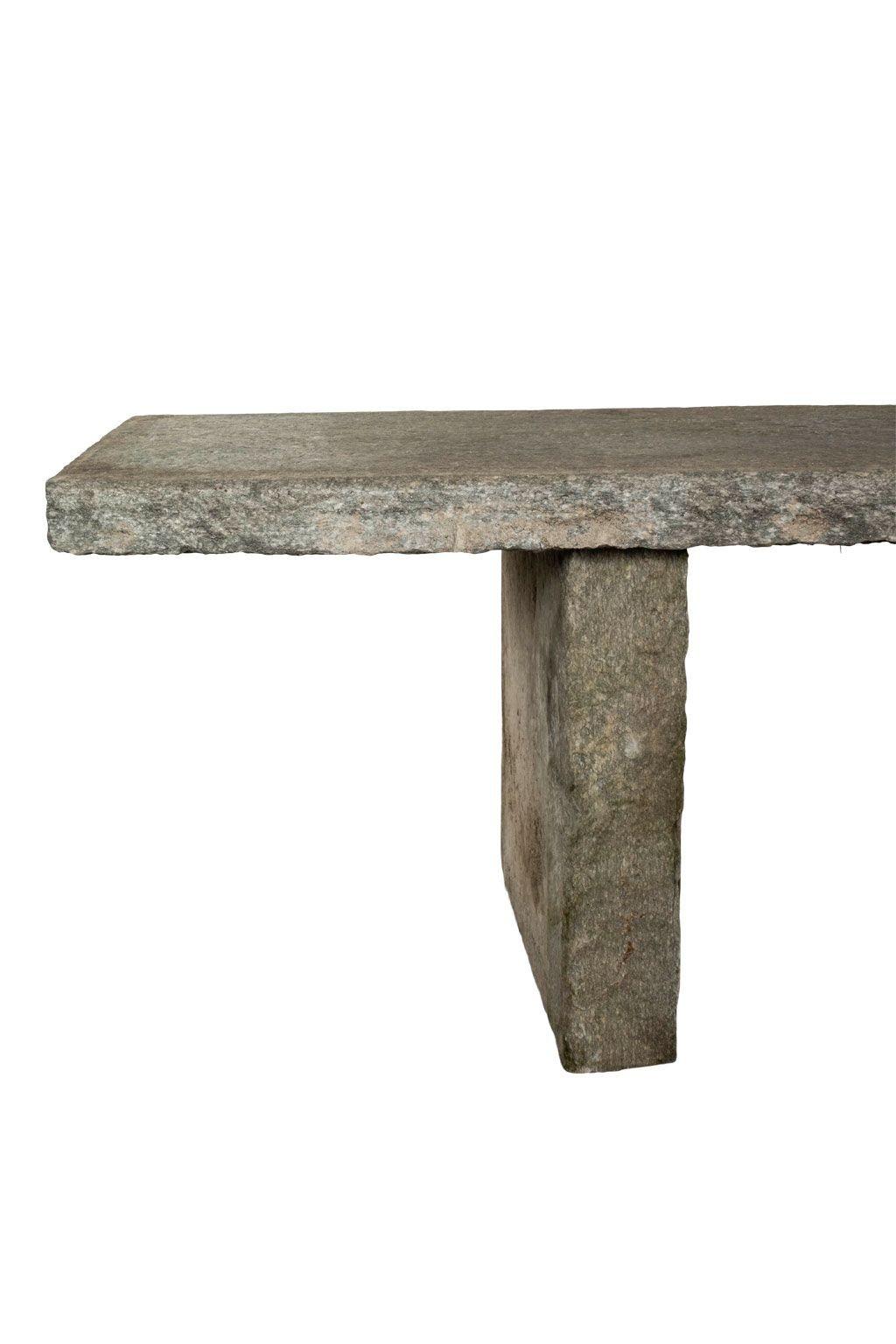 Mesa de piedra italiana antigua Tallado a mano