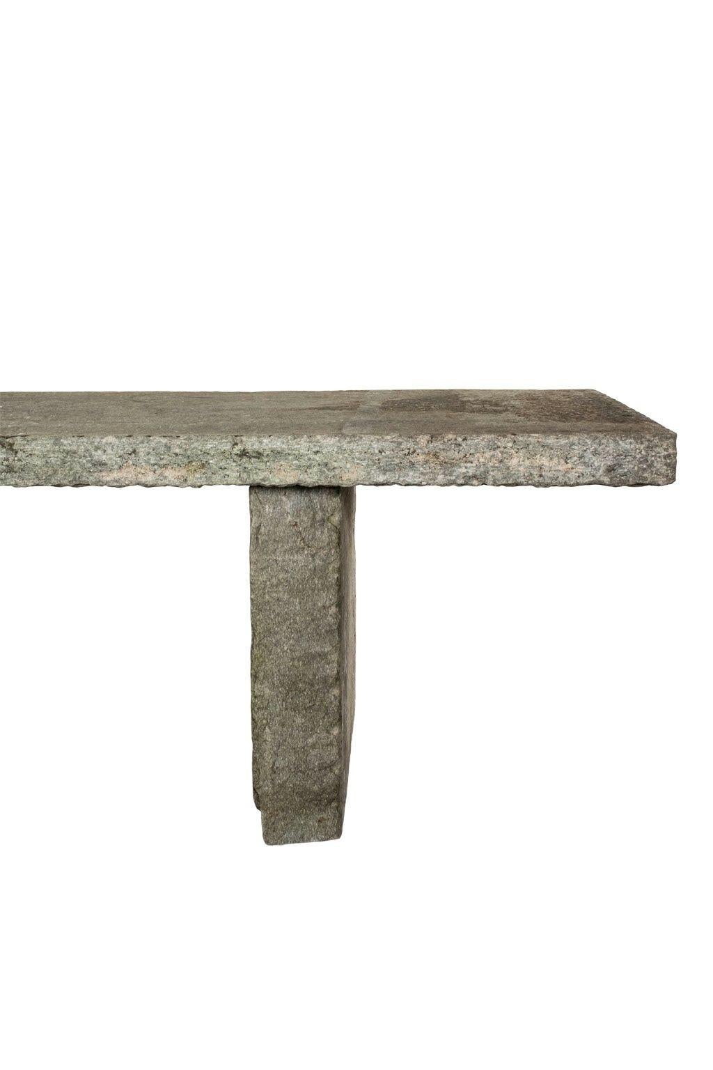 Mesa de piedra italiana antigua siglo XX