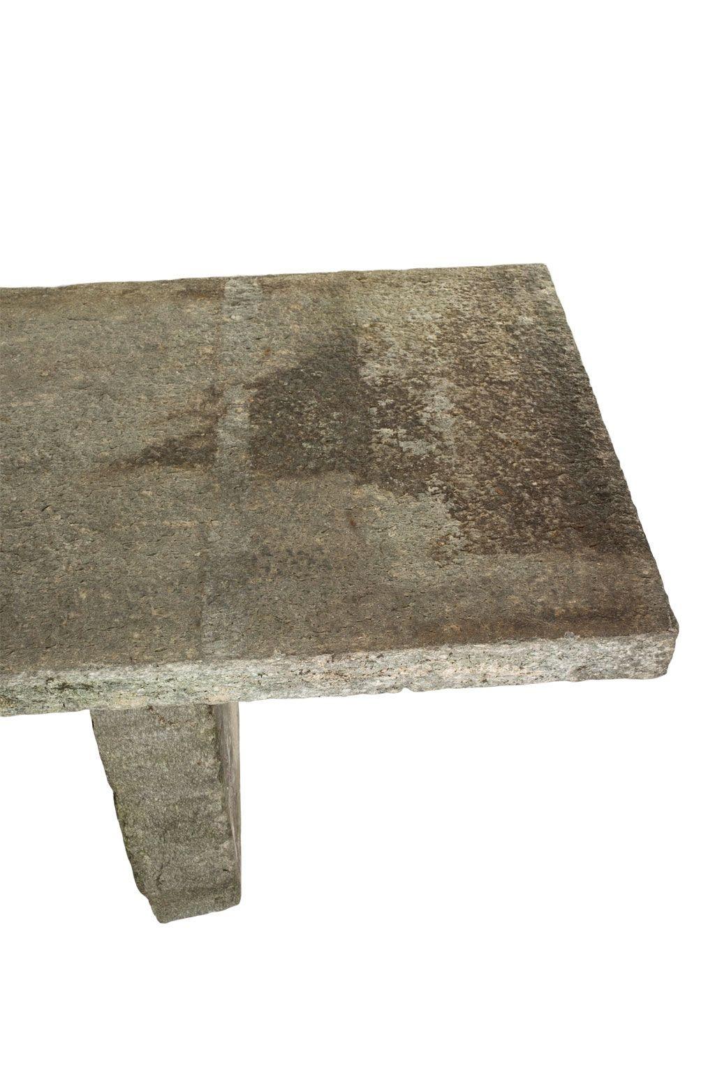 Mesa de piedra italiana antigua 1