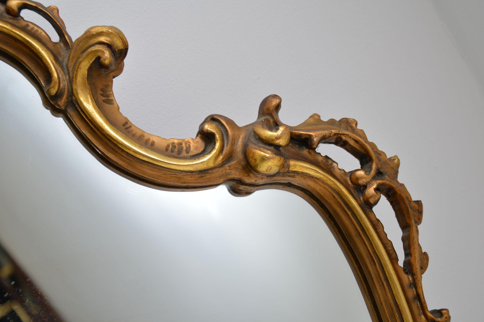 Mid-20th Century Antique Italian Style Gilt Wood Mirror