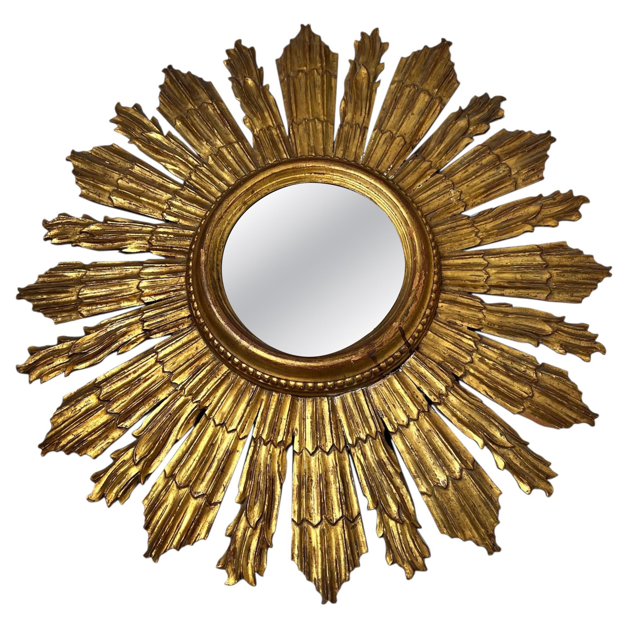 Antique Italian Sunburst Mirror