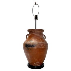 Antique Italian Terracota Lamp