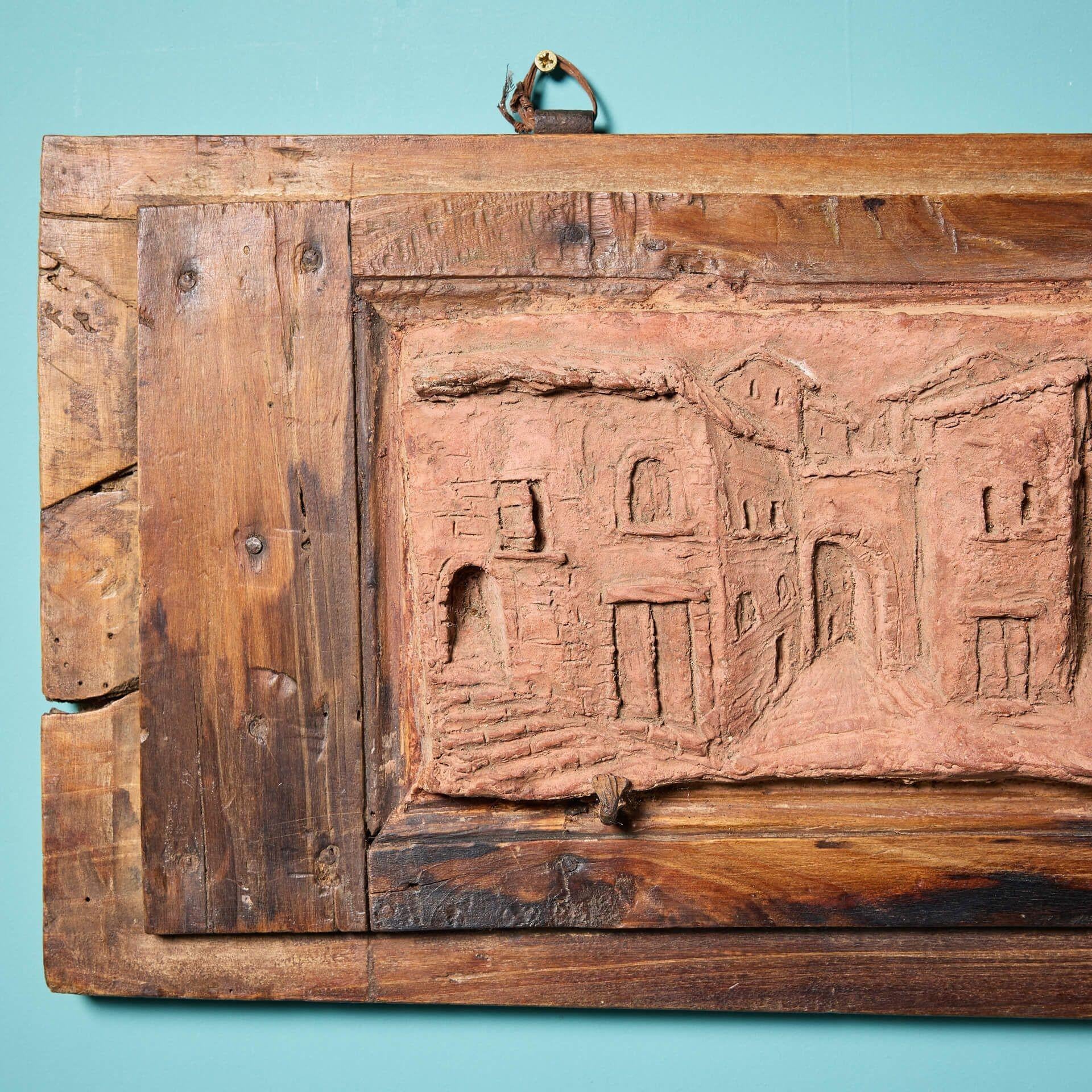 Antique Italian Terracotta Panoramic Wall Art c.1880 For Sale 1