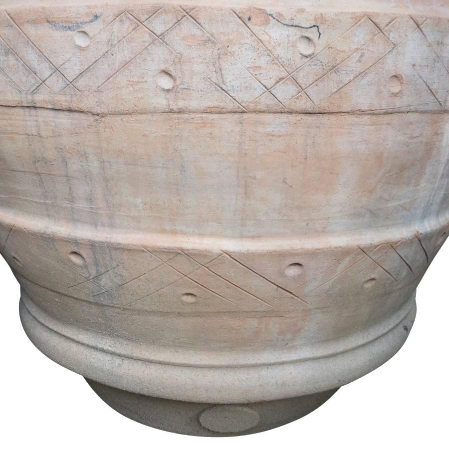 Antique Italian Terracotta Urn from Tuscany In Good Condition For Sale In Culver City, CA