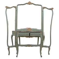 Antique Italian Three-Panels Mirror Vanity