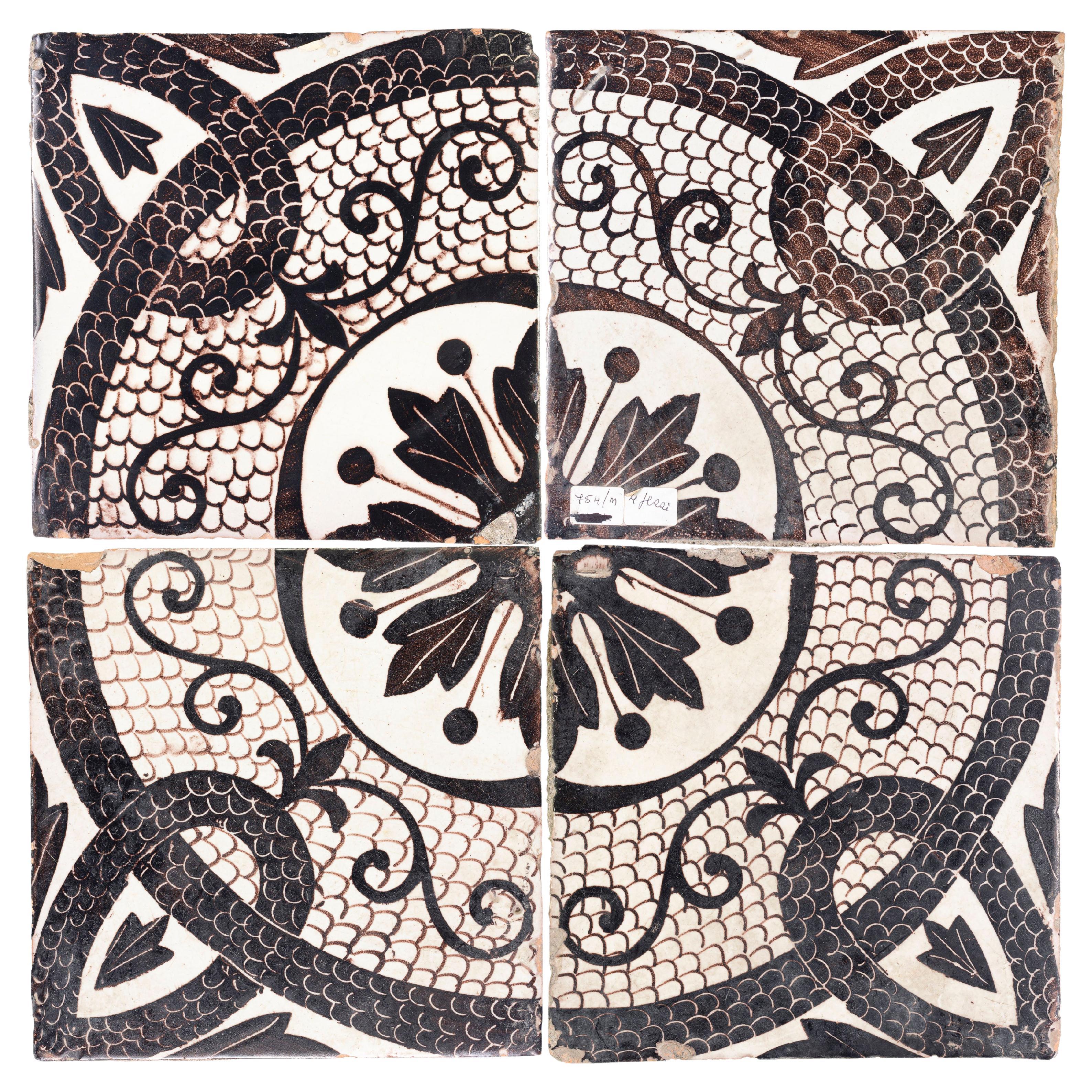 Antique Italian Tiles Panel