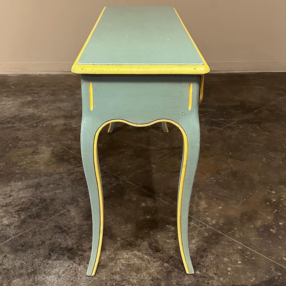 Antique Italian Tuscan Painted Sofa Table ~ Console For Sale 7