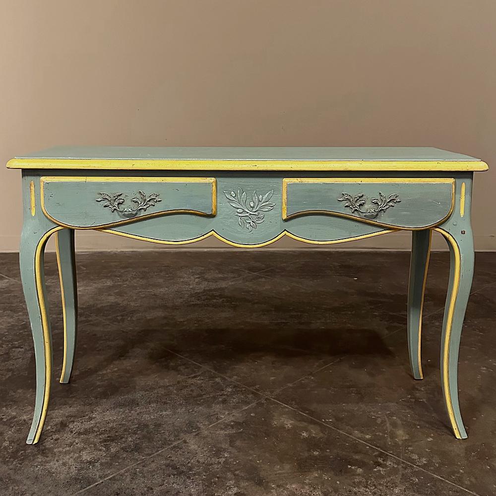 20th Century Antique Italian Tuscan Painted Sofa Table ~ Console For Sale
