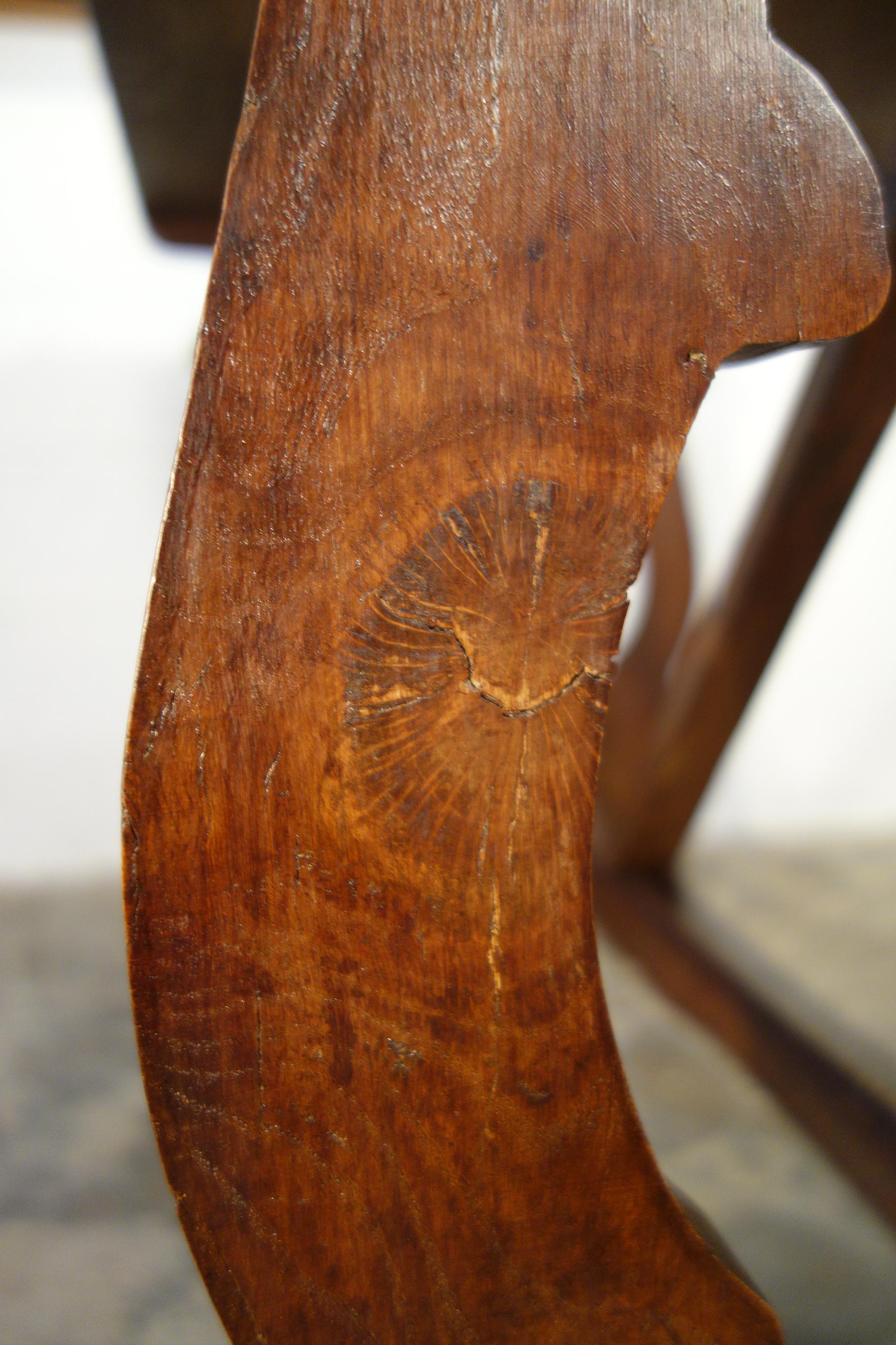 Ancienne table de ferme italienne de style réfectoire de la Renaissance en chêne, fabriquée à la main en vente 7