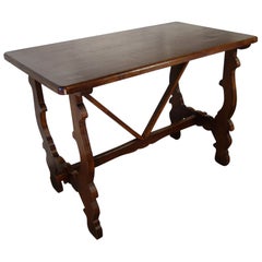 Antique Italian Tuscan Renaissance Refectory Style Hand Crafted Oak Farm Table