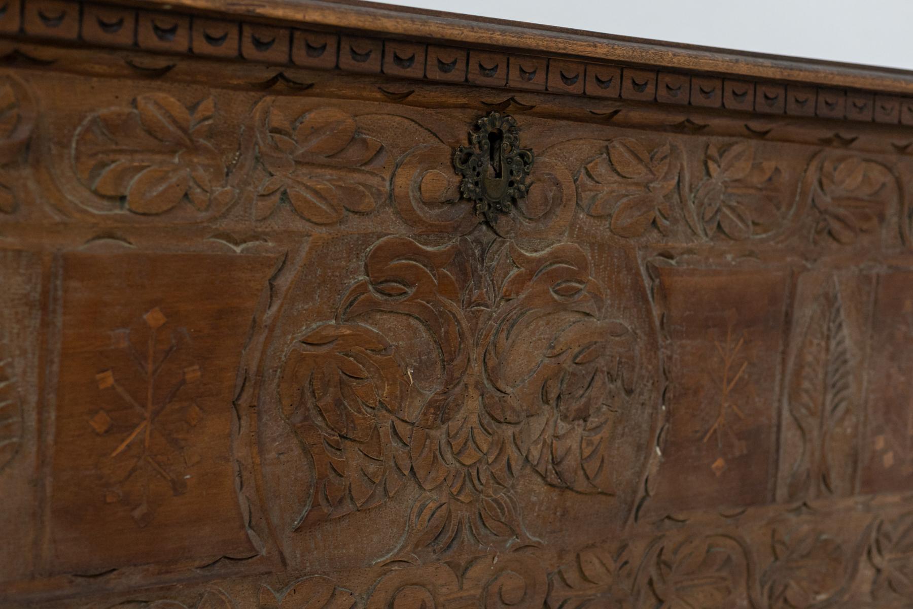 Antique Italian Tuscan Walnut Dresser 2