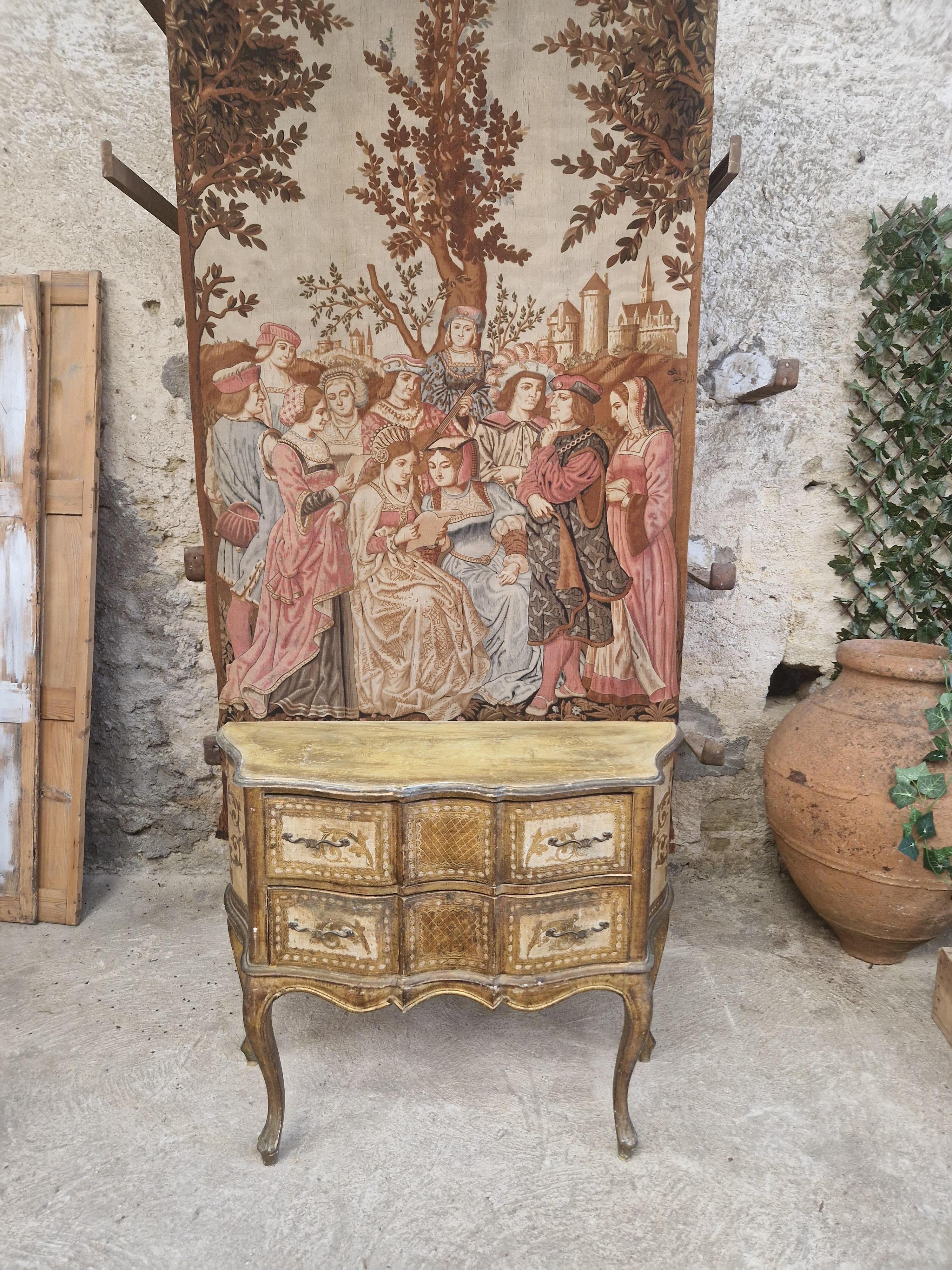 Antique Italian Venetian Dresser Chest of Drawers in Louis XV Style 12