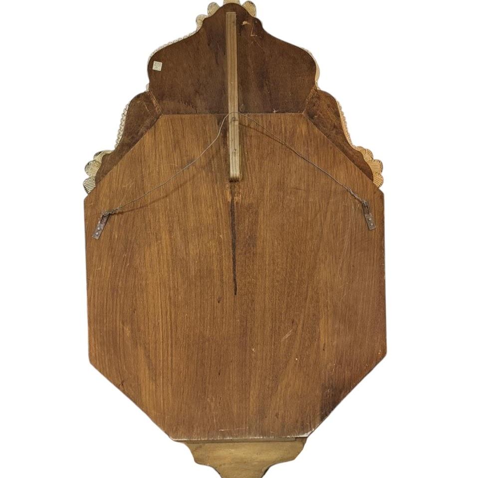 20th Century Antique Italian Venetian Murano Glass Antiqued Wall Mirror For Sale