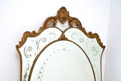 Antique Italian Venetian Murano Glass Mirror