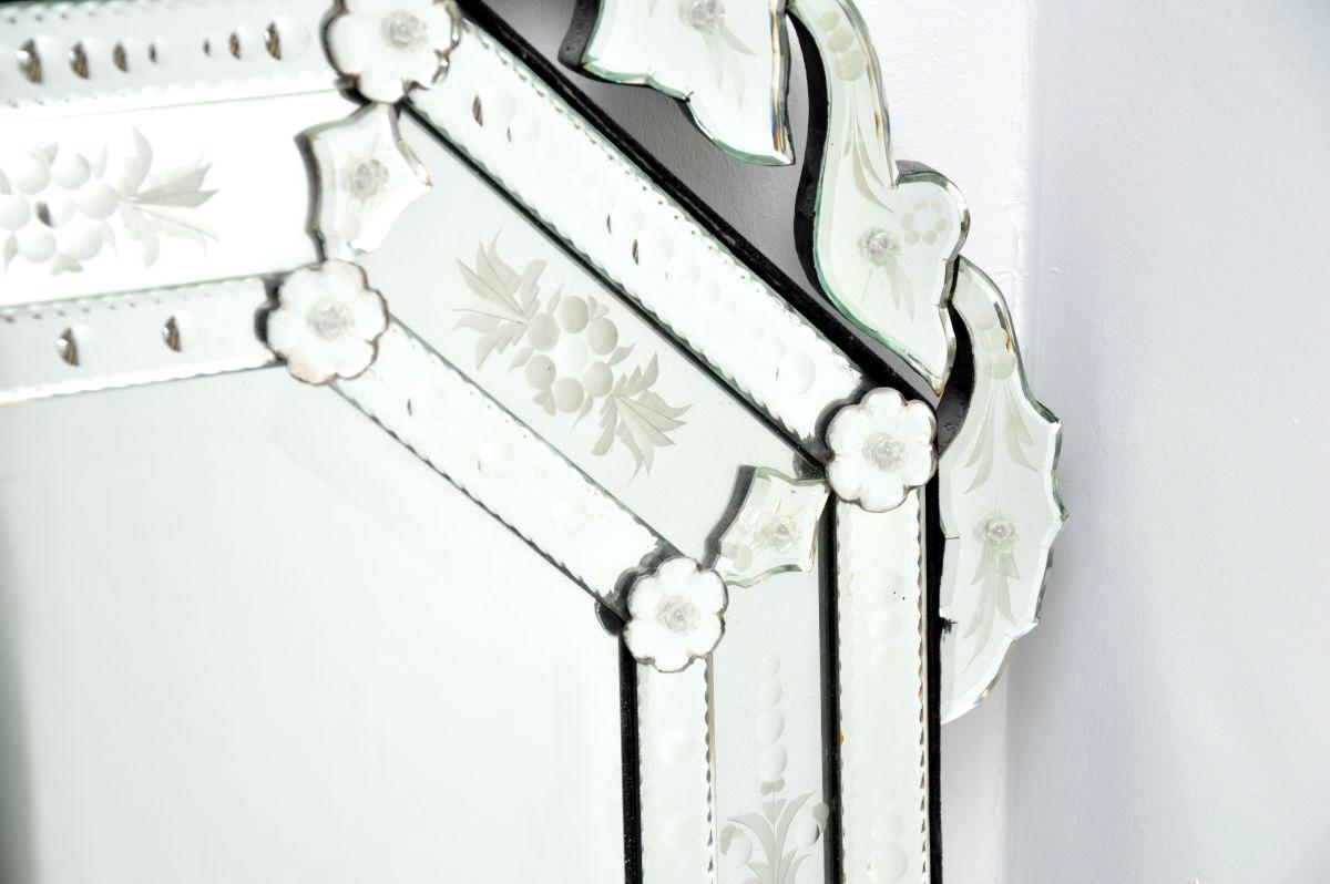 Antique Mirror italiano in vetro di Murano In condizioni buone in vendita a London, GB