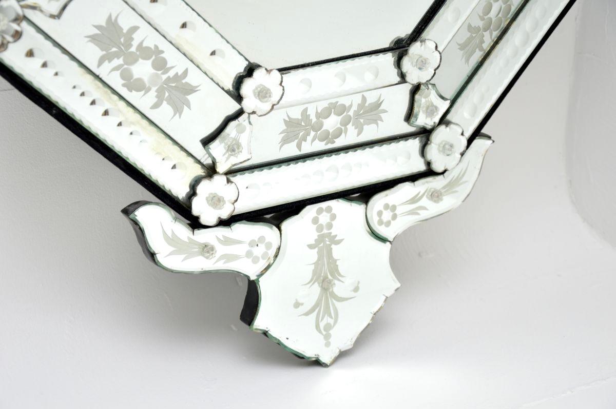 Inizio XX secolo Antique Mirror italiano in vetro di Murano in vendita