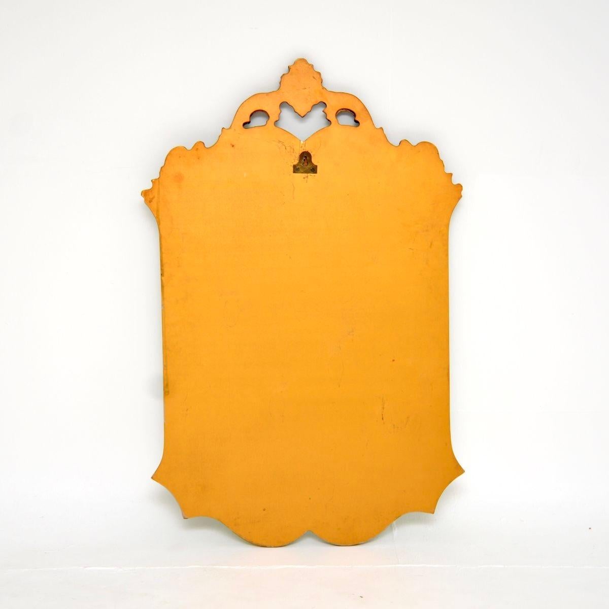 Antiguo espejo italiano veneciano de cristal de Murano en venta 3