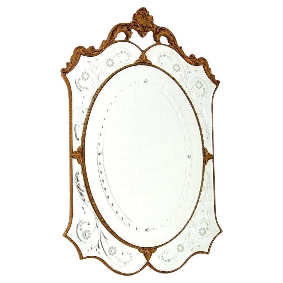 Antique Italian Venetian Murano Glass Mirror