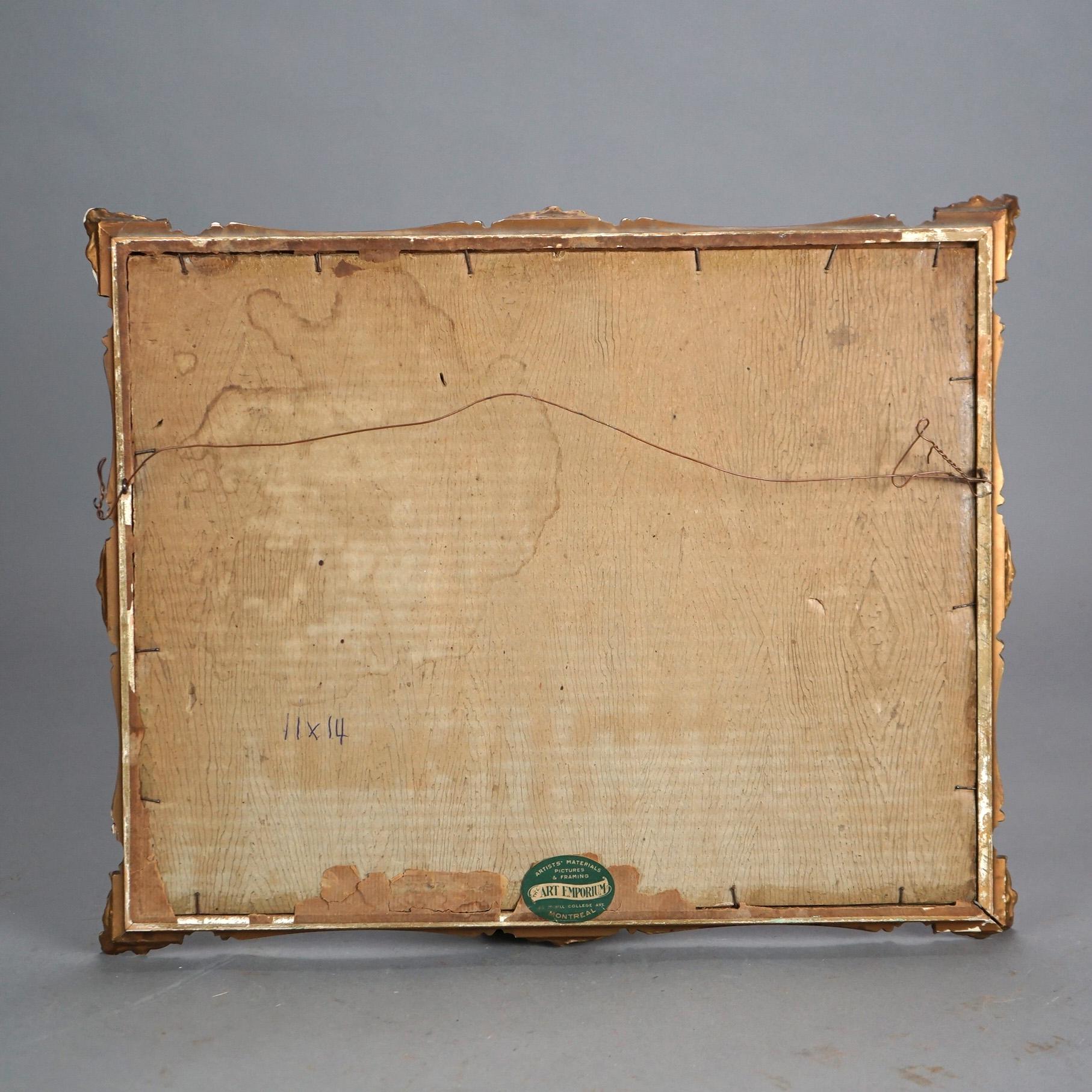 XX secolo Antico acquerello italiano veneziano Paesaggio costiero firmato da Bring C1912 in vendita