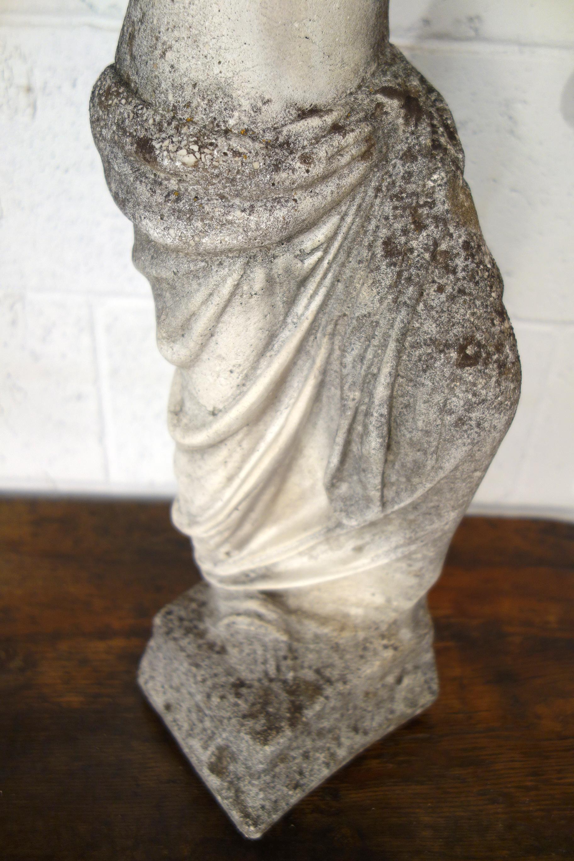 Antique Italian Venus de Milo Grisaglia Stone Statuary from Lake Como circa 1890 3