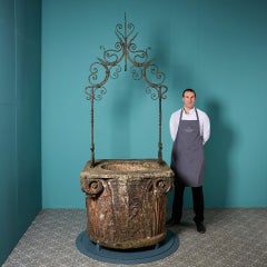 Antique Italian Verona Marble Renaissance Style Well Head