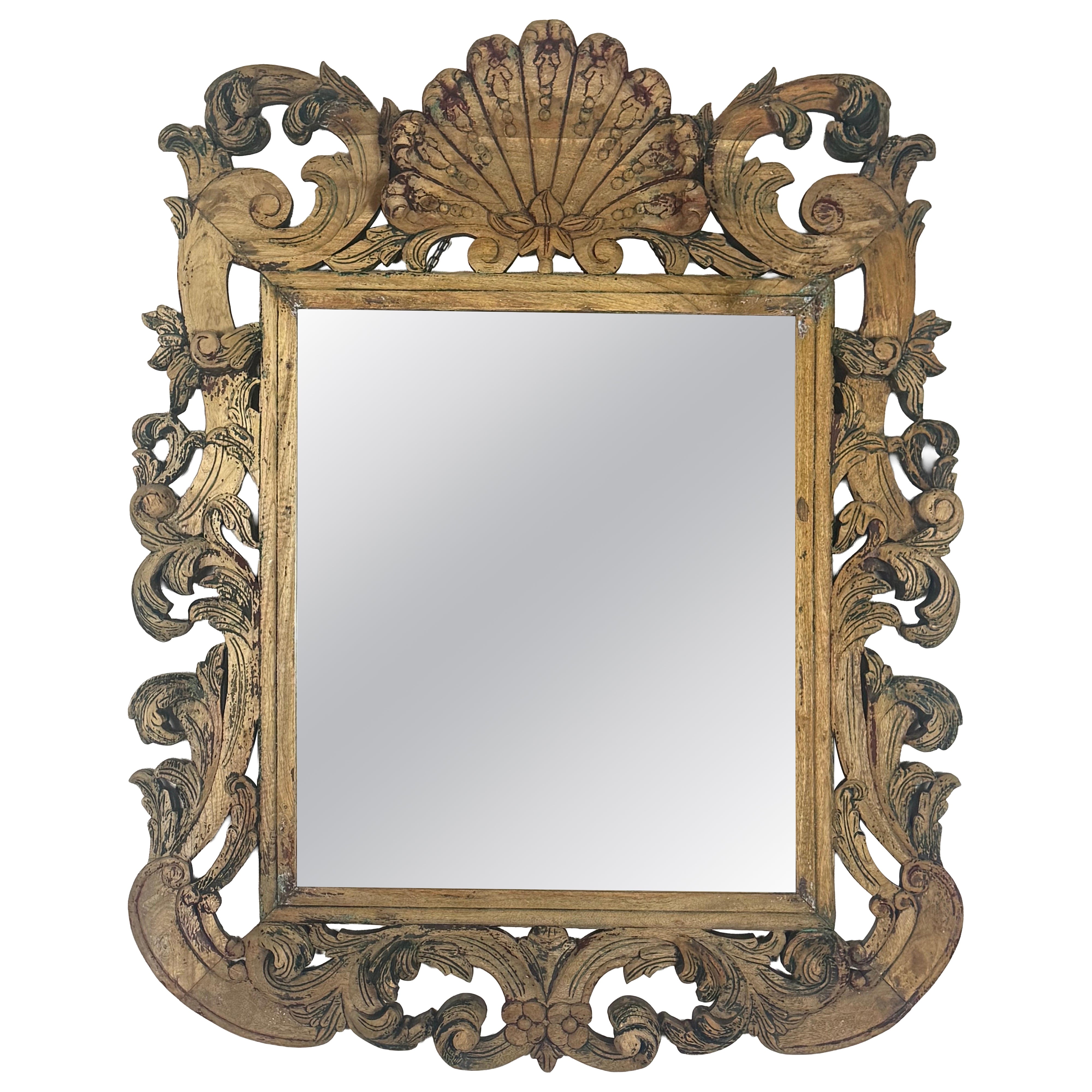 Antique Mirror da parete italiano, Eleganza d'epoca del XX secolo