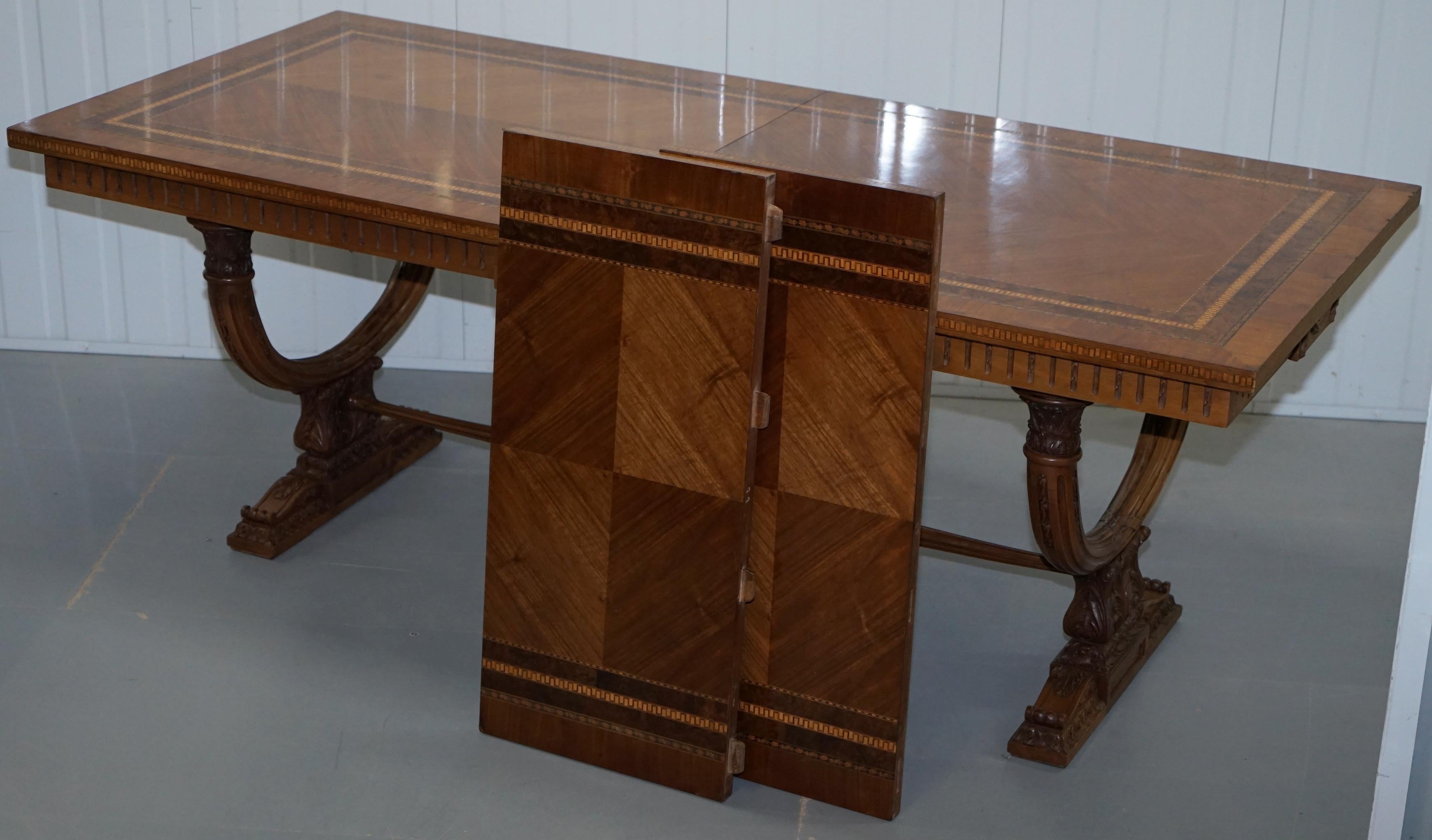 antique extending dining table