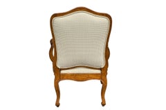 Antique Italian Walnut Fauteuil Arm Chair