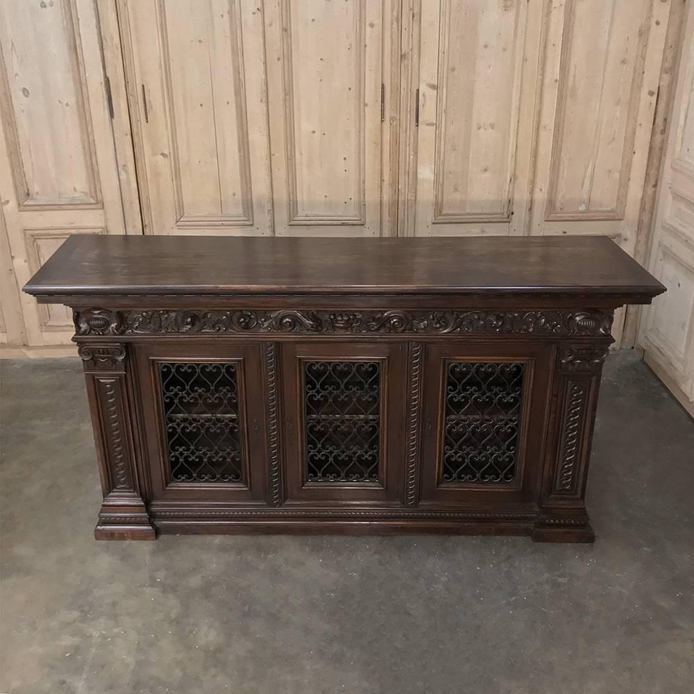 wrought iron buffet