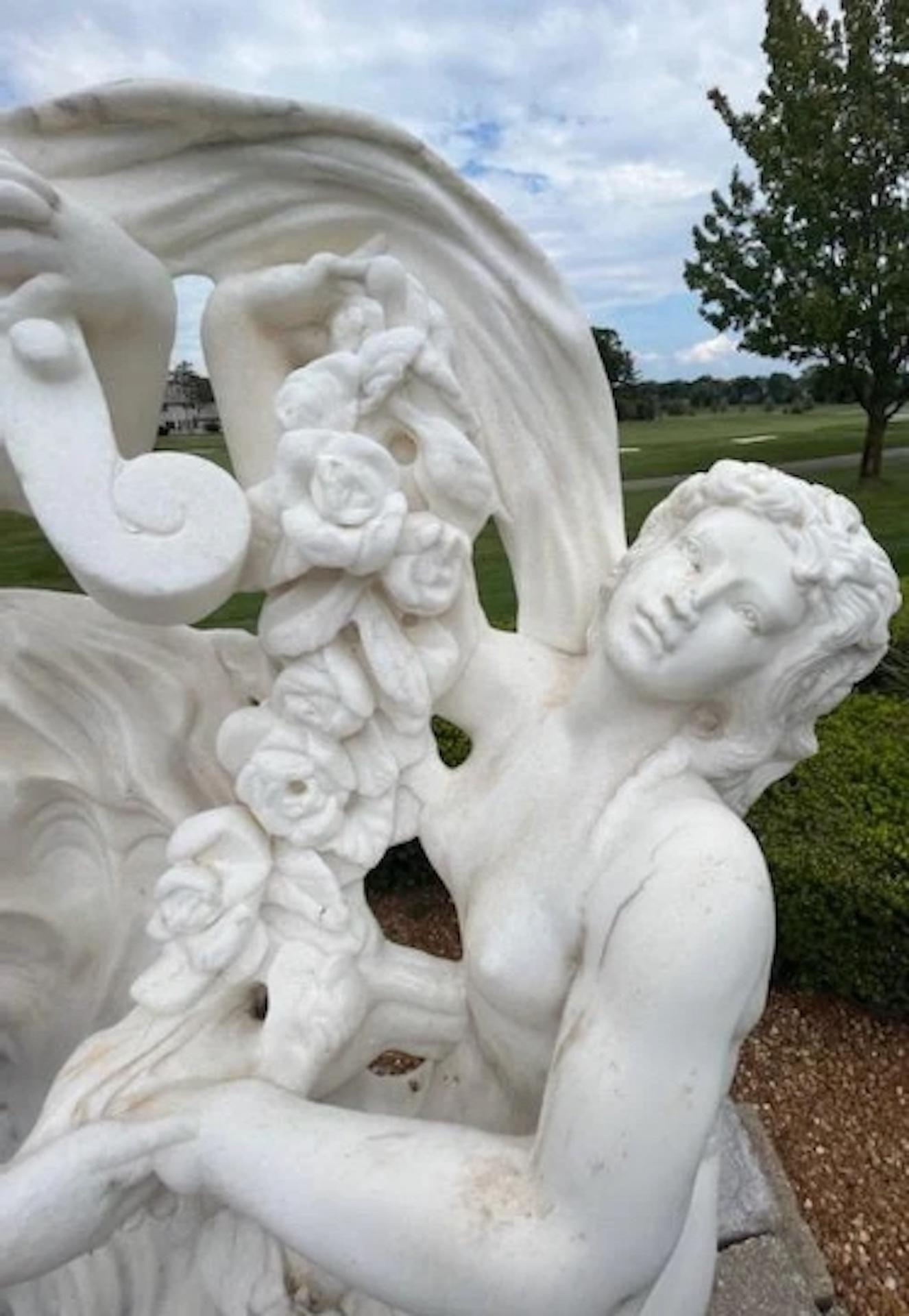 Neoclassico Scultura antica italiana in marmo bianco di Carrara di Louis-Simon Boizot in vendita