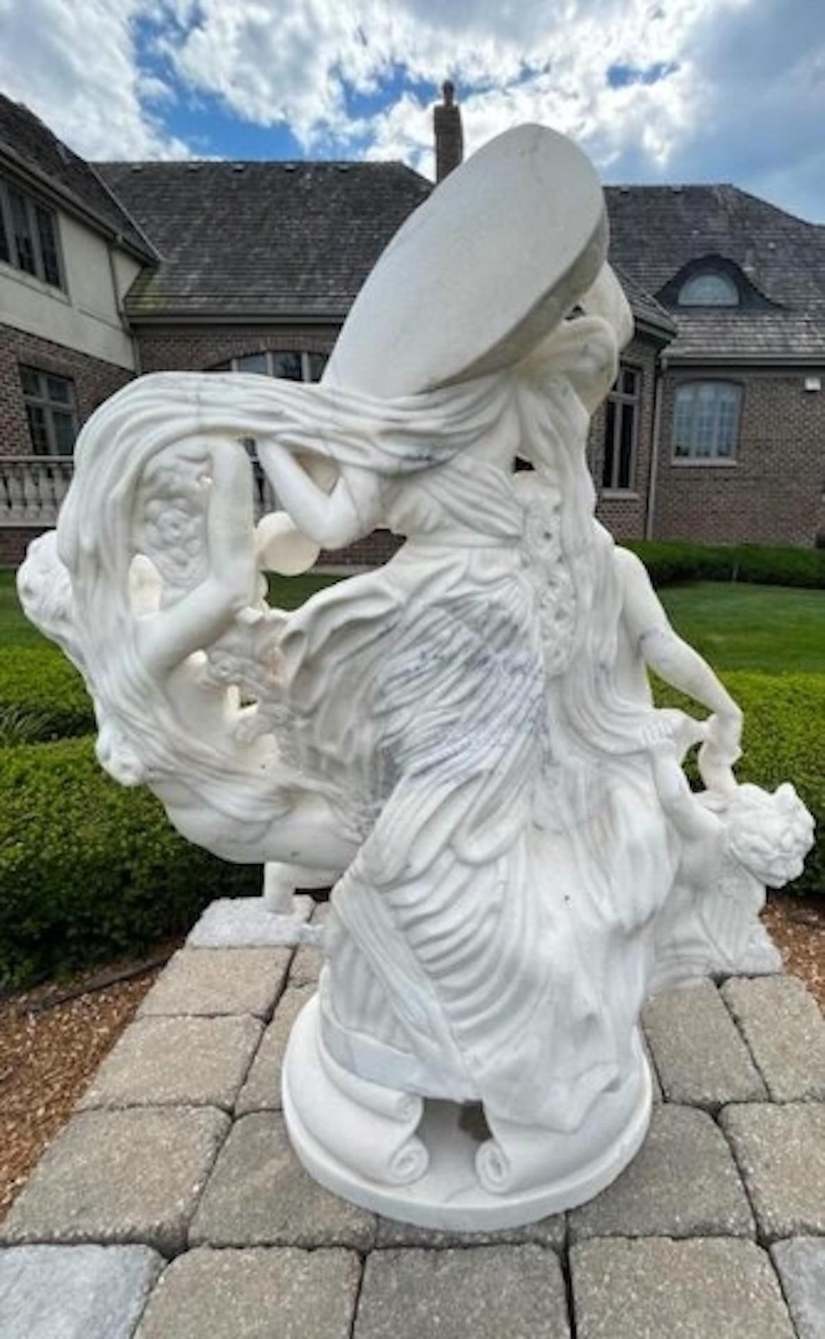 Italiano Scultura antica italiana in marmo bianco di Carrara di Louis-Simon Boizot in vendita