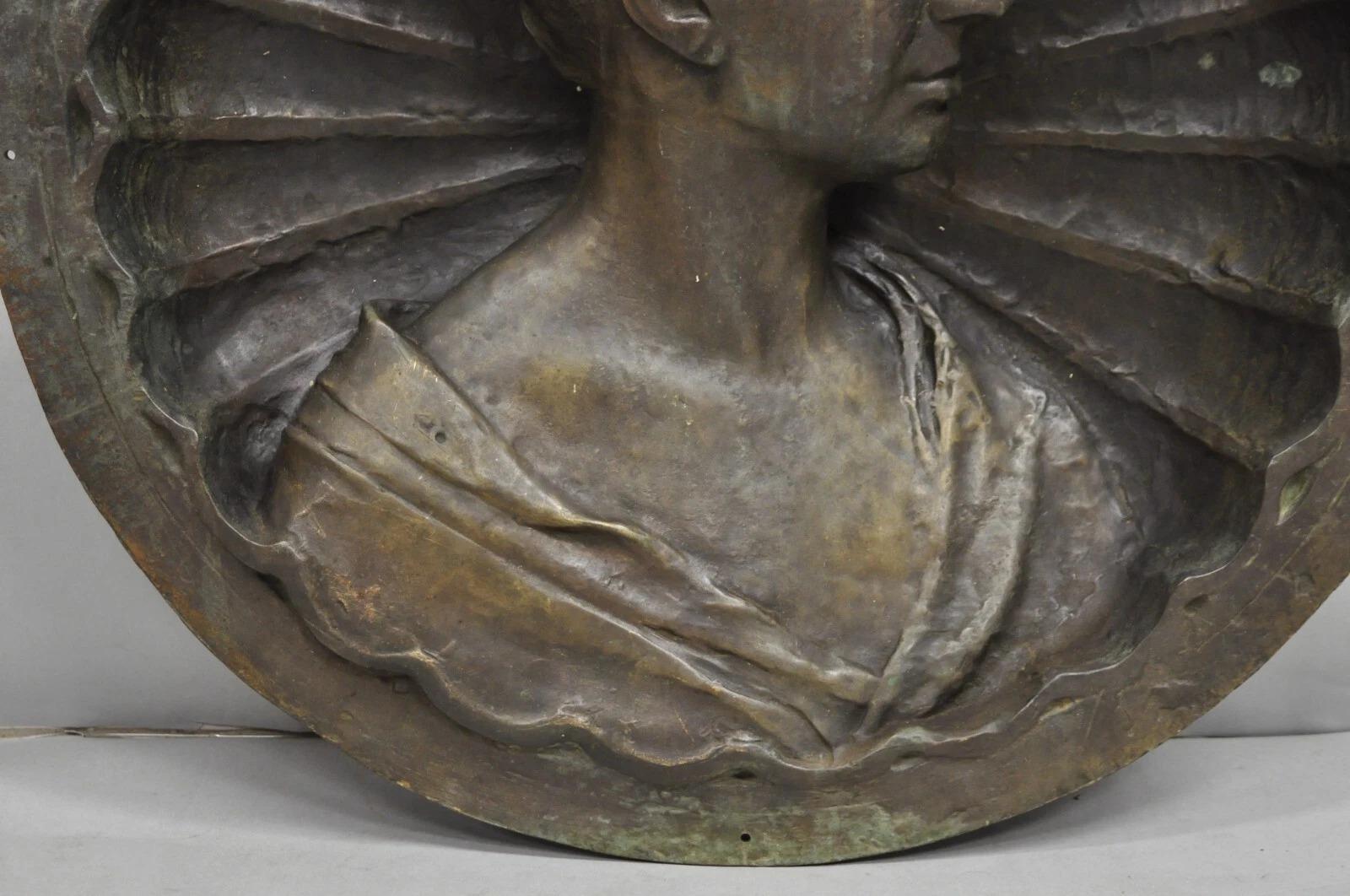 Antiguo Busto Italiano de Mujer Grande 25