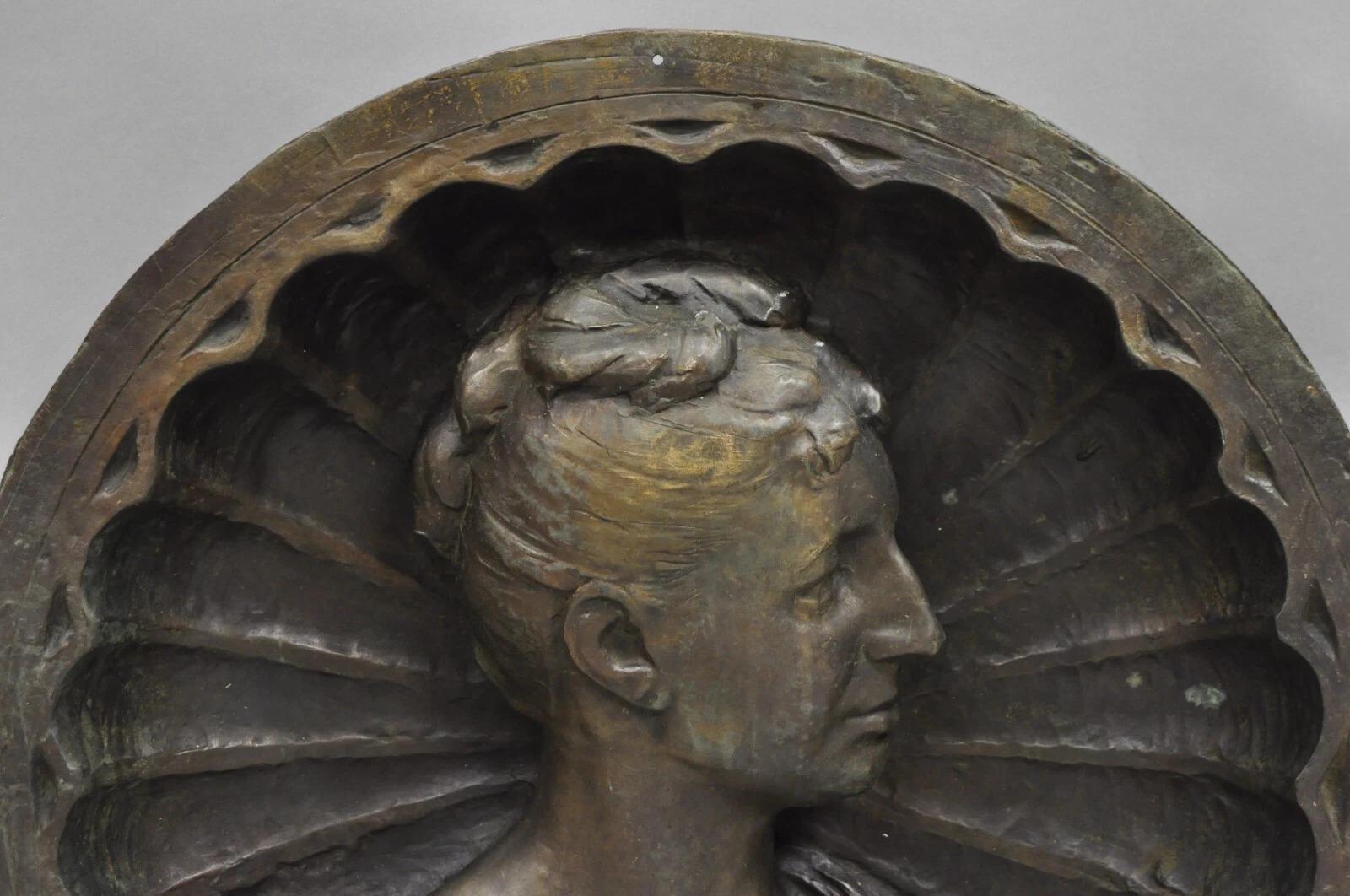 Antiguo Busto Italiano de Mujer Grande 25